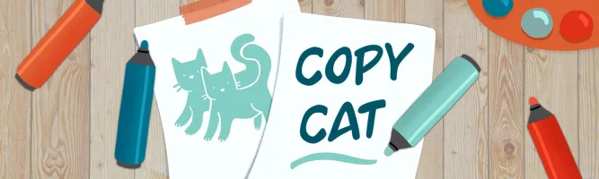 Copy Cat -- multiplayer drawing card and word games