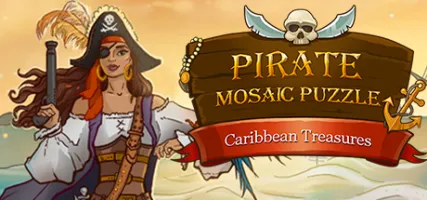 Pirate Mosaic Puzzle. Caribbean Treasures