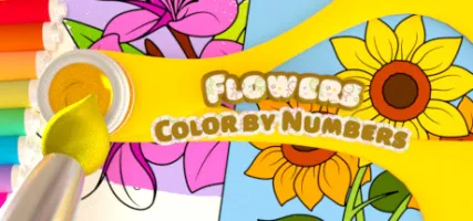 Color by Numbers - Flowers