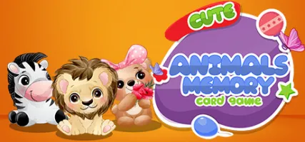 Cute Animals Memory Card Game