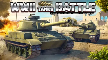 WWII Tanks Battle - World War 2 Heroes Troopers Machines Sim