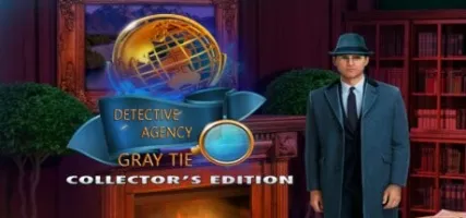 Detective Agency Gray Tie -