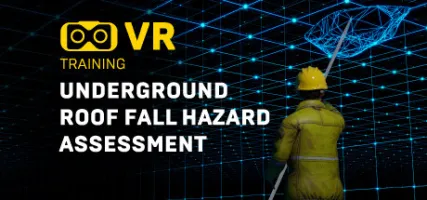 Underground roof fall hazard assessment VR Training