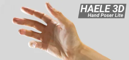 HAELE 3D - Hand Poses Lite - Drawing References