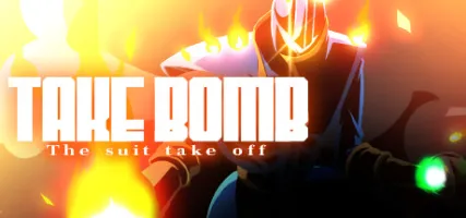 TAKE BOMB: The suit take off