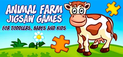 Animal Farm Jigsaw Games for Toddlers Babys and Kids