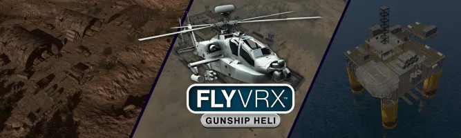 FlyVRX - Military Gunship Helicopter War