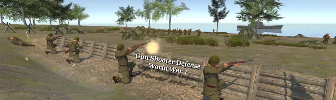 Gun Shooter Defense World War 1