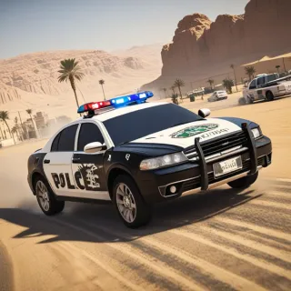 Saudi Pursuit Police Car Game