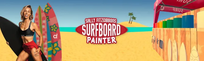 Sally Fitzgibbons Surfboard Painter