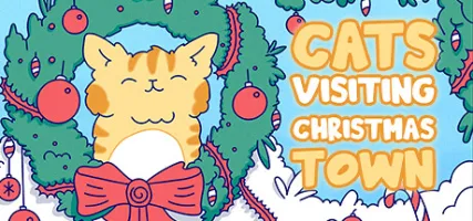 Cats Visiting Christmas Town