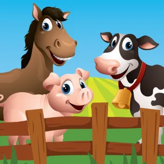 Farm Animal Match Up Game