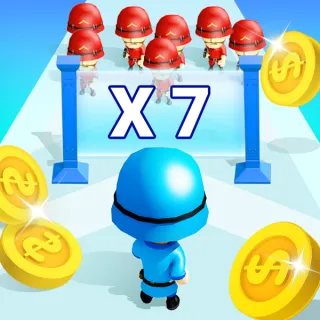 Crowd War Runner-Shooting Game