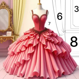 Princess Dress Coloring Book