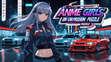 Anime Girls: JDM Car Passion Puzzle