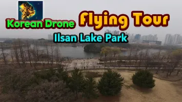 Korean Drone Flying Tour Ilsan Lake Park