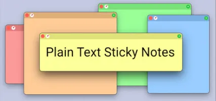 Plain Text Sticky Notes