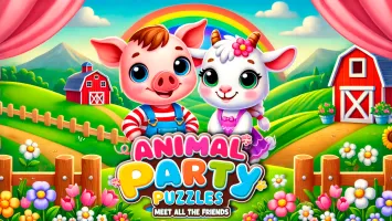 Animal Party Puzzles: Meet All the Friends