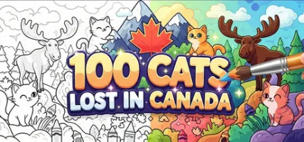 100 Cats Lost In Canada Find & Color