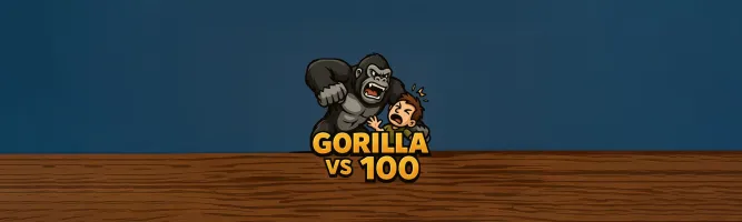 Gorilla vs 100