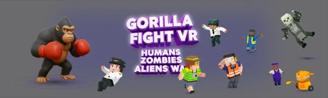 Gorilla Fight -Humans Zombies Aliens War