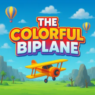 The Colorful Biplane