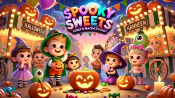 Spooky Sweets: Screen Backgrounds