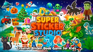 Super Sticker Studio - Creative Sticker Book Game for Kids