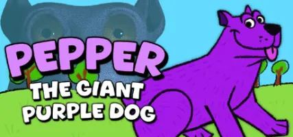 Pepper the Giant Purple Dog