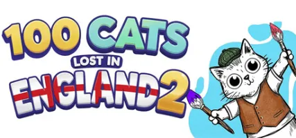 100 Cats Lost In England 2 Find & Color
