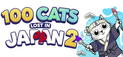 100 Cats Lost in Japan 2 Find & Color