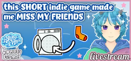this SHORT indie game made me MISS MY FRIENDS Rainy Plays Lonely Game Livestream
